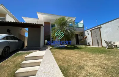 Casa em condomínio fechado com 4 quartos à venda na rua edson ramalhete coutinho, 118, são judas tadeu, guarapari por r$ 1.950.000