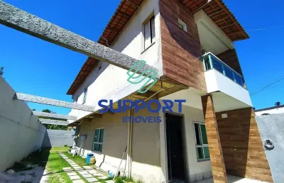 Casa em condomínio fechado com 3 quartos à venda na rua alegre, 1, jardim santa rosa, guarapari por r$ 580.000