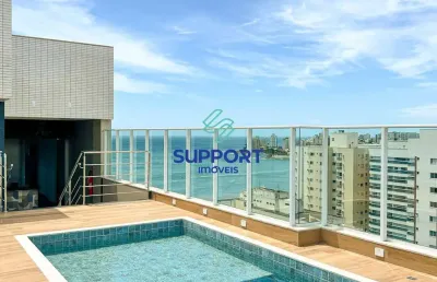 Apartamento com 2 quartos à venda na avenida oceânica, 369, praia do morro, guarapari por r$ 840.000