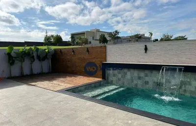 Casa com piscina no condomínio fazenda santa lucia em americana