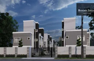 C-so0918 sobrados novos em condomínio no uberaba, 105m² + terraço