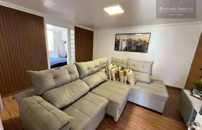 Apartamento com 3 dormitórios todo mobiliado inclusive os eletros à venda, por r$ 370.000 - fazendinha - curitiba/pr