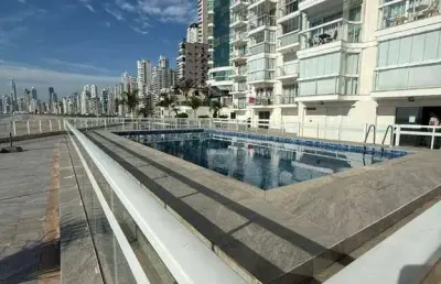 Apartamento frente mar com quartos à venda - centro - balneário camboriú/sc