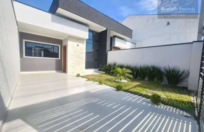 Casa com 3 dormitórios sendo uma suíte edícula om piscina à venda, 77 m² por r$ 680.000 - gralha azul - fazenda rio grande/pr