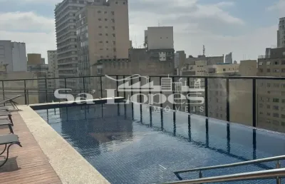 Lindo studio para locação com 28m², mobiliado na santa cecília!