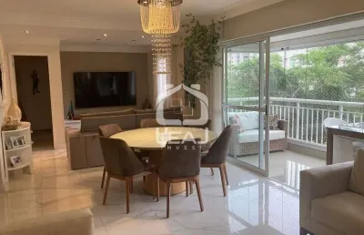 Apartamento à venda no morumbi, 124 m², 3 suítes, 2 vagas e churrasqueira na varanda por r$1.230.00