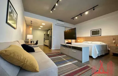 Apartamento studio para locação com 1 dormitório, com 61 m² - itaim bibi