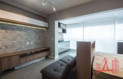 Studio com 1 dormitório à venda, 33 m² por r$ 590.000,00 - brooklin paulista - são paulo/sp