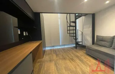 Studio mobiliado com 1 dormitório para locação, com 30 m² - perdizes