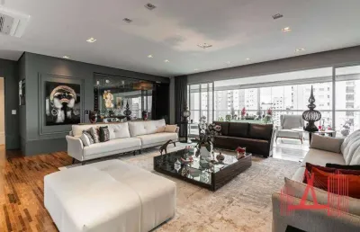 Apartamento com 4 dormitórios à venda, 385 m² por r$ 8.200.000,00 - campo belo - são paulo/sp