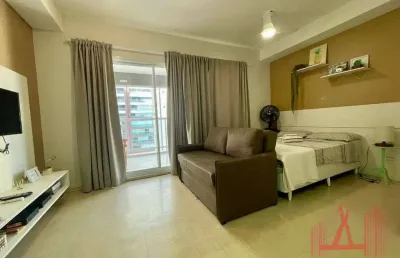 Apartamento studio mobiliado à venda com 1 dormitório, 1 vaga de garagem, com 35 m² - consolação
