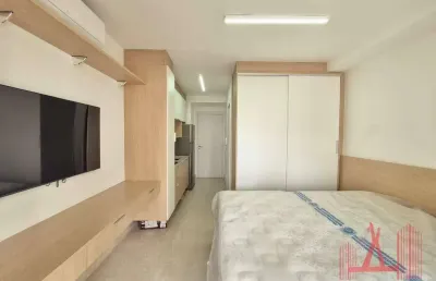 Apartamento studio mobiliado para locação com 1 dormitório, com 26 m² - moema