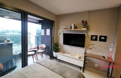 Studio com 1 dormitório para alugar, 26 m² por r$ 3.562,00/mês - vila clementino - são paulo/sp