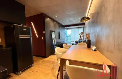 Apartamento mobiliado à venda ou locação com 1 dormitório, 1 vaga de garagem, com 60,988 m² - itaim bibi