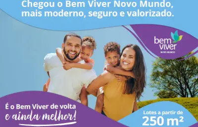 Lotes bairro bem viver novo mundo c/ documentação grátis
