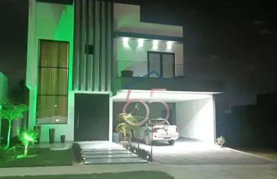 Sobrado no condomínio florais da mata com 3 dormitórios à venda, 220 m² por r$ 1.980.000 - mirante d