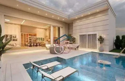 Casa terrea com 4 dormitórios à venda, 376 m² por r$ 4.600.000 - condomínio supremo itália - cuiabá