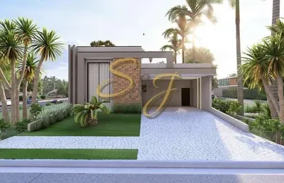 Casa terrea com três suites a venda no bairro parque brasil 500- cond. santorini - paulínia sp