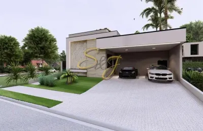 Casa terrea com quatro suites a venda no parque brasil 500- cond. villa lobos - paulínia sp