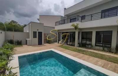 Casa sobrado com três suites a venda no parque brasil 500- cond. royal garden - paulínia sp