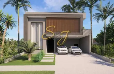 Casa sobrado com quatro suites a venda no bairro parque brasil 500- cond. santorini - paulínia sp