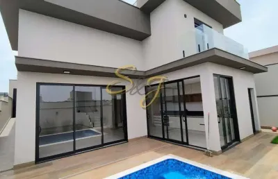 Casa sobrado com três suites a venda no bairro jardim ipê- cond. la dolce vitta - paulínia sp