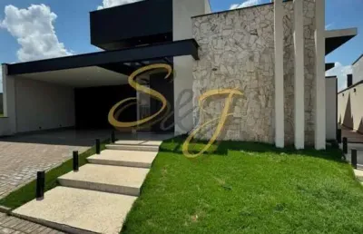 Casa terrea com quatro dormitorios sendo três suites e piscina no condominio la dolce vitta - paulínia- sp
