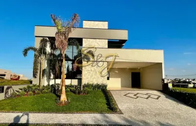 Belissíma casa terréa com três suites, piscina e moveis planejados no cond. santorini-paulínia-sp
