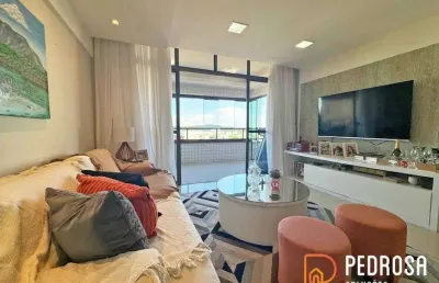 Apartamento com 109 m2 - 3 quartos (2 suítes) - mobiliado - saint charbel capim macio - 2 vagas