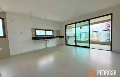Apto com 97 m2 - 3 quartos (1 suíte) - les amis lagoa nova - 2 vagas - nunca habitado - financiavel