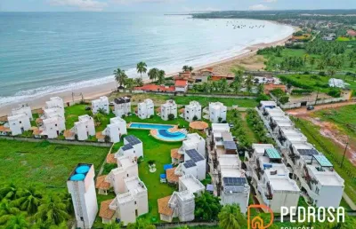 Casa com 110 m2 - 3 quartos - paraísos de maracajau - 2 vagas - beira-mar - financiável
