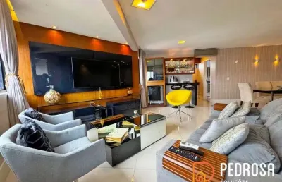Apartamento com 178 m2 - 4 quartos (3 suítes) - mobiliado - cond. safira tirol - 3 vagas - nascente