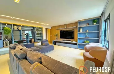 Apartamento com 222 m2 - 3 suítes - mobiliado - miguel carrilho tirol - 4 vagas - porteira fechada