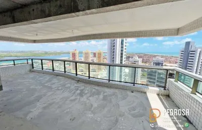 Apartamento com 220 m2 - 3 suítes - terrazzo potengi - petrópolis - vista mar - escriturado