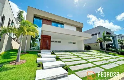 Casa duplex com 435 m2 - 5 suítes - flora boulevard - recém entregue - área gourmet - financiavel