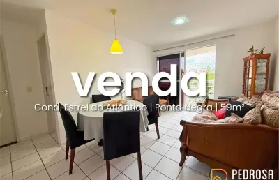 Apto com 59 m2 - 2 quartos (1 suíte) - estrela do atlântico ponta negra  - 1 vaga - financiável - lado sombra