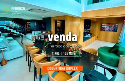 Lindo apartamento duplex com 165m2 | 3 suítes | semi mobiliado em tirol - natal/rn