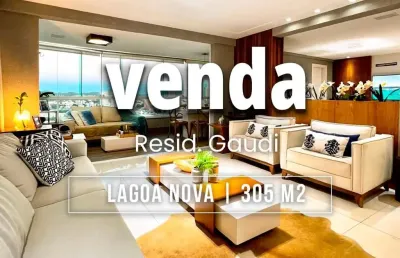 Apartamento alto padrão com 305 m2 | 4 suítes | varanda gourmet | 4 vagas livres | lagoa nova natal/rn