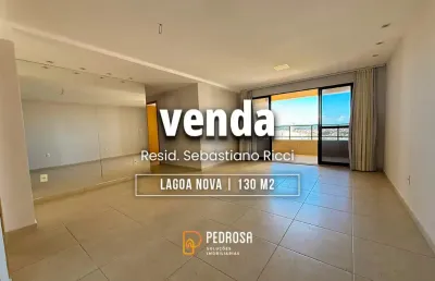 Apartamento para venda com 130m² | 3 suítes | varanda gourmet | lado sombra | 3 vagas em lagoa nova natal/rn