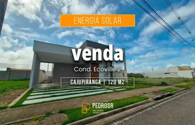 Venda casa no ecoville 2, quadra q-65 localizado no bairro cajupiranga, em parnamirim/rn