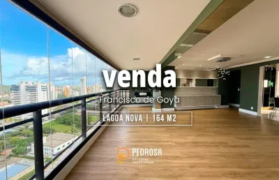 Apartamento para venda com 160 m2 | 3 suítes | escritório | andar alto |  3 vagas em lagoa nova natal /rn
