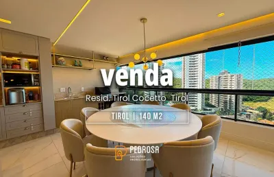 Belo apartamento com 140m2 todo reformado e de alto padrão com 2 suítes em tirol natal/rn