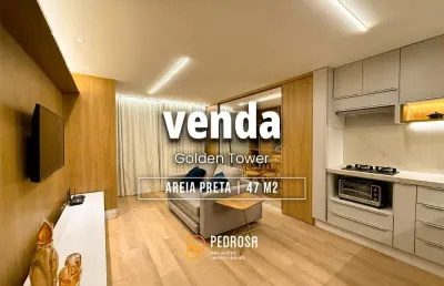 Flat mobiliado beira-mar para venda com 47m2 e 2 quartos em areia preta natal/rn