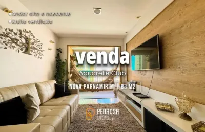 Ótimo apartamento à venda de 83m2 com 3 quartos em andar alto na melhor localização de nova parnamirim.