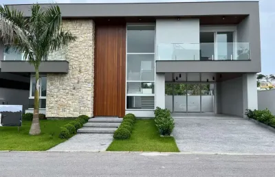 Casa em condomínio fechado com 3 quartos à venda na rua lagoinha, 65, pedra branca, palhoça por r$ 3.684.000