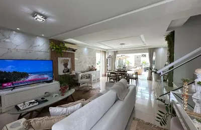 Casa no portal do aracagy, duplex, com 3 suites, todas com varanda e closet