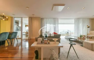Apartamento tipo para venda com 4 quartos, 3 suítes, 271m² piazza del sole, acabamentos refinados incluem piso de madeira, móveis planejados ornare.