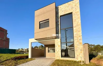 Casa nova com 3 suítes à venda, 116 m² por r$ 860.000 - santa cândida - curitiba/pr