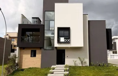 Casa nova em condomínio, 3 quartos à venda - santa cândida - curitiba/pr