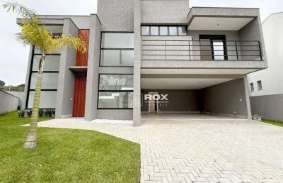 Casa com 5 quartos, piscina, quintal em condomínio,  à venda,  santa felicidade - curitiba/pr